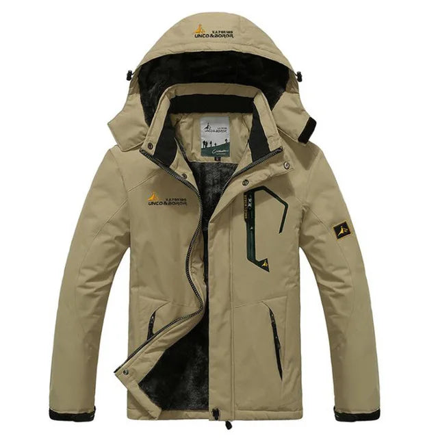 Warm Waterproof Men's Hooded Jacket