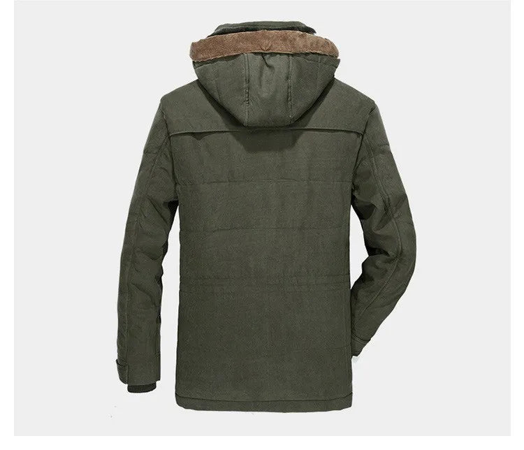 Warm Men's Quilted Down Everyday Parka Coat