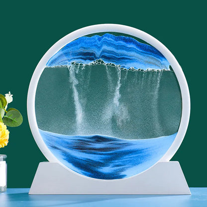 Beautiful Glass Hourglass With Moving Sand Effect