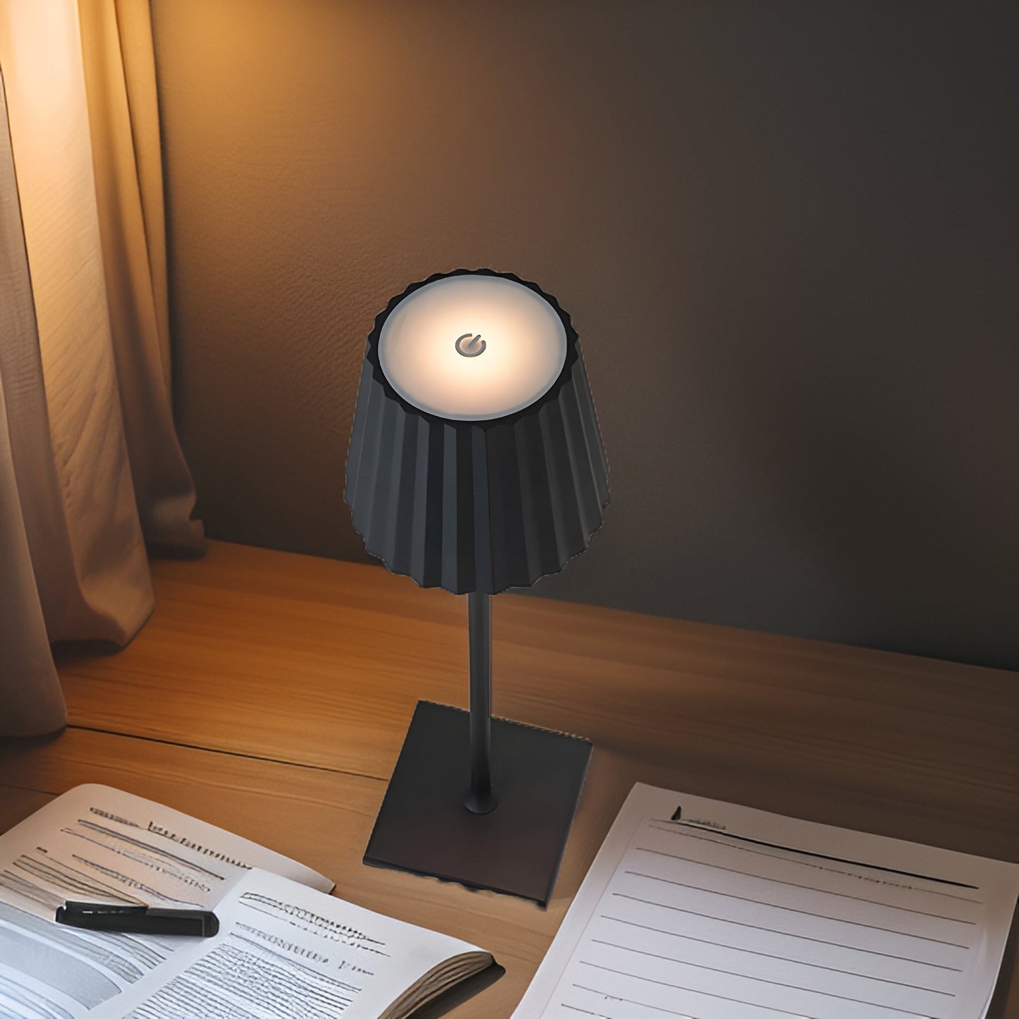 Bright Wireless Desk Lamp - Sleek Dimmable Table Light