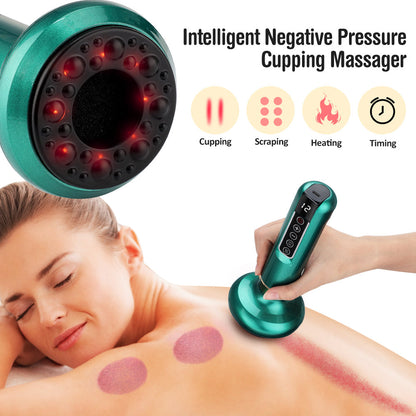 Pro Massage Cup with Suction and Scraping Tool