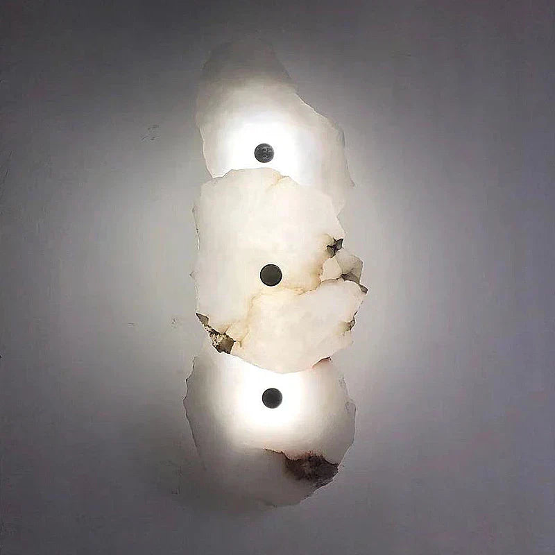 Luxury Marble LED Wall Light With Copper Details