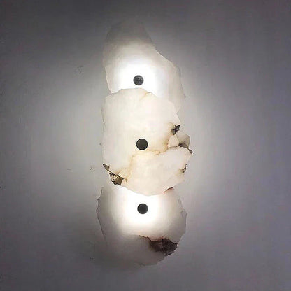 Luxury Marble LED Wall Light With Copper Details