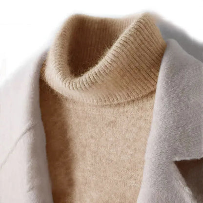 Luxury Soft Cashmere Men's Turtleneck Sweater