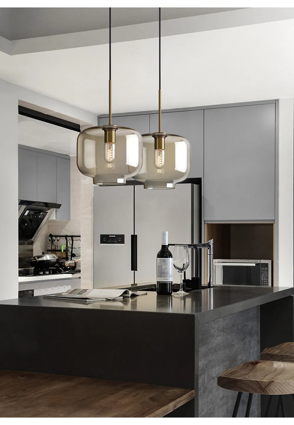 Sleek Metal LED Pendant Lamp