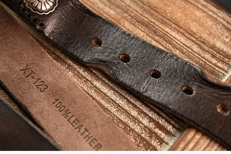 Leather Traditional Cowboy Belt