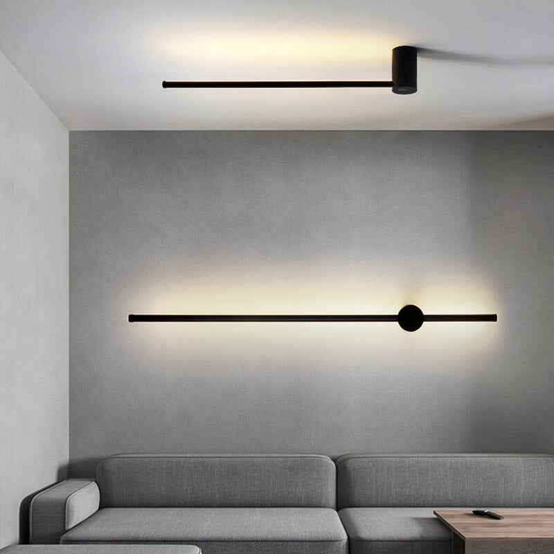Sleek Gold Black LED Wall Lamp For Modern Homes - Lusomart