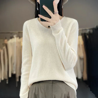 Soft Australian Merino Wool V-Neck Sweater