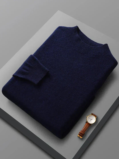 Warm Merino Wool Crew Neck Sweater