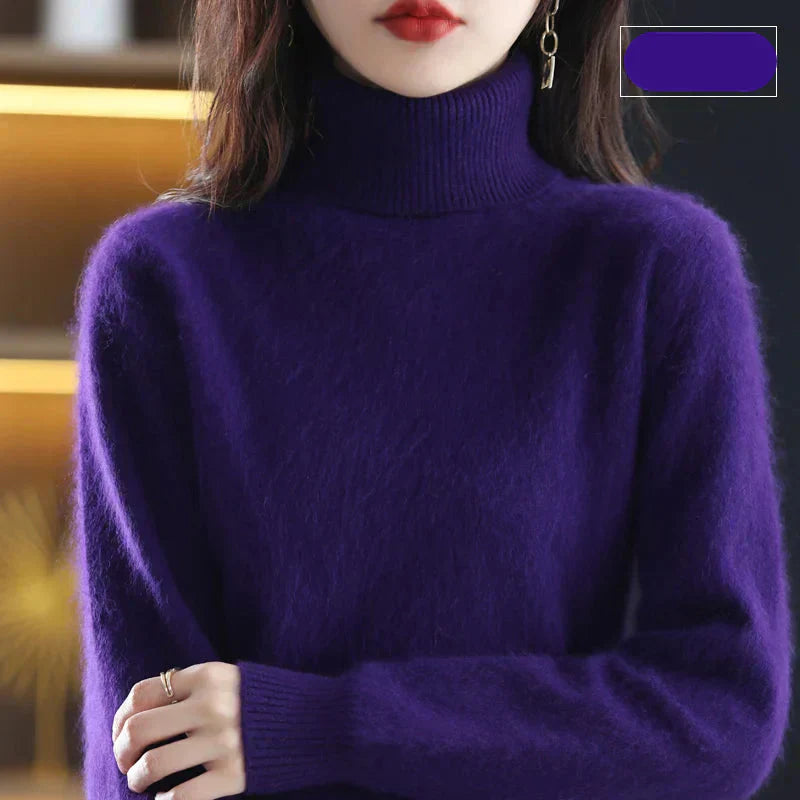 Luxurious Pure Cashmere Crew Neck Winter Sweater