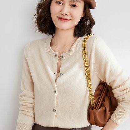 Cozy Cashmere Open Front Cardigan for Women