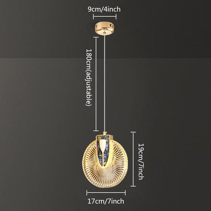 Luxury Crystal Glass Pendant Lighting Fixture
