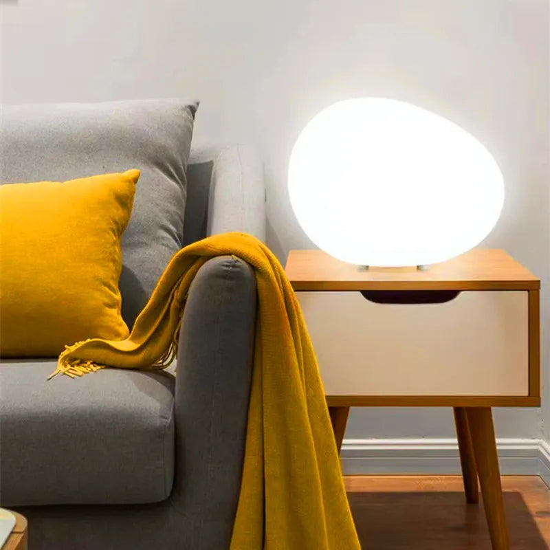 Minimalistic Stone Shape Atmosphere Table Lamp-5
