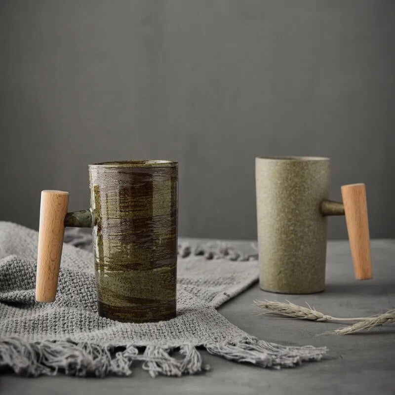 Earth tone Ceramic Coffee Mugs Natural Collection
