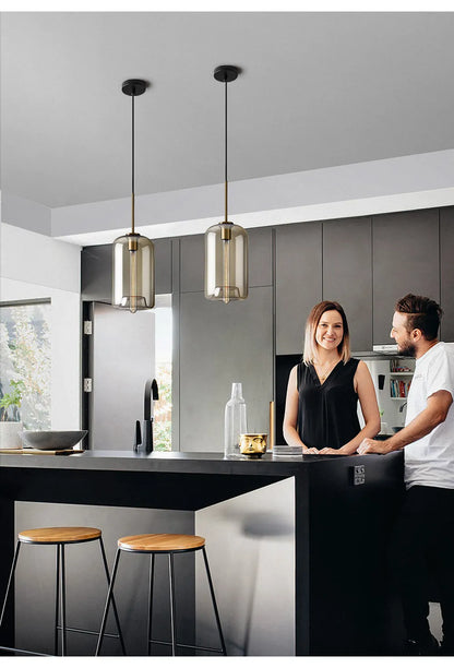 Sleek Metal LED Pendant Lamp