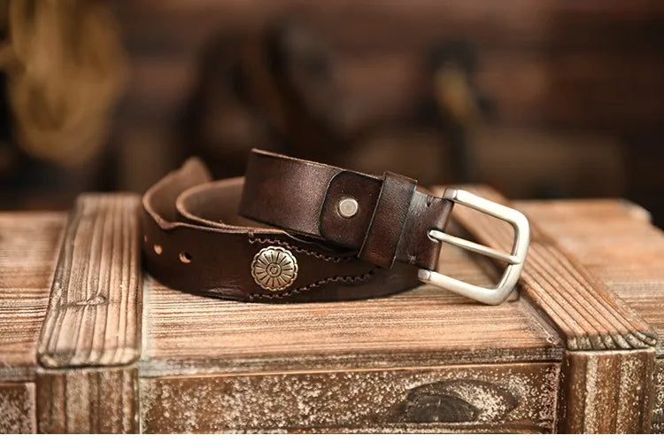 Leather Traditional Cowboy Belt