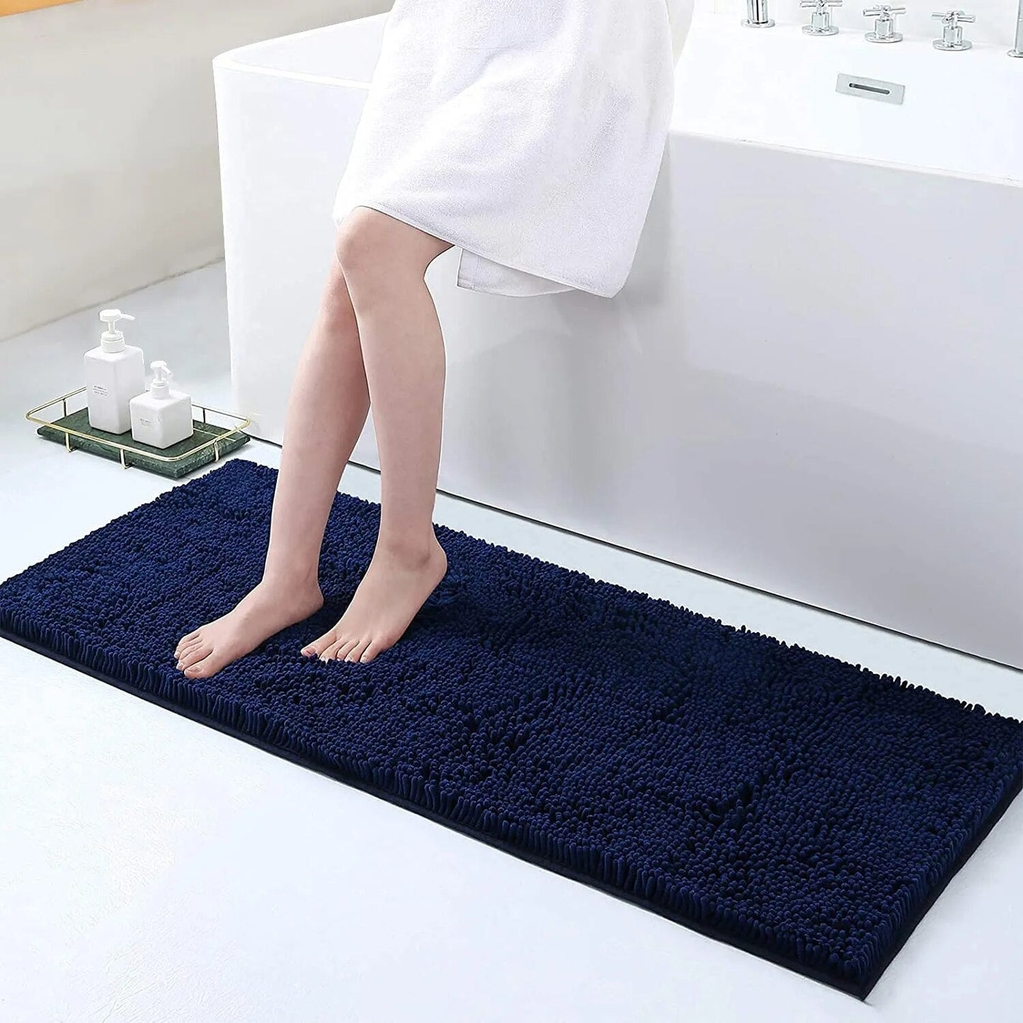 GripSoft Anti Slip Luxury Bathroom Floor Mat