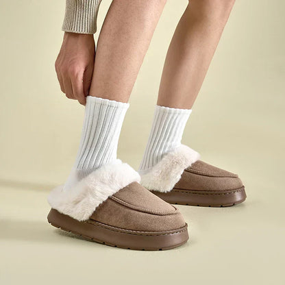 Warm Men's Fleece Slippers Non Slip Comfortable