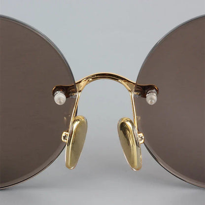Stylish Frameless Sunglasses UV Protection Anti Scratch