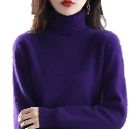 Soft Cashmere Women's Turtleneck Sweater