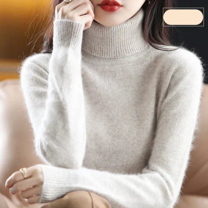 Luxurious Pure Cashmere Crew Neck Winter Sweater