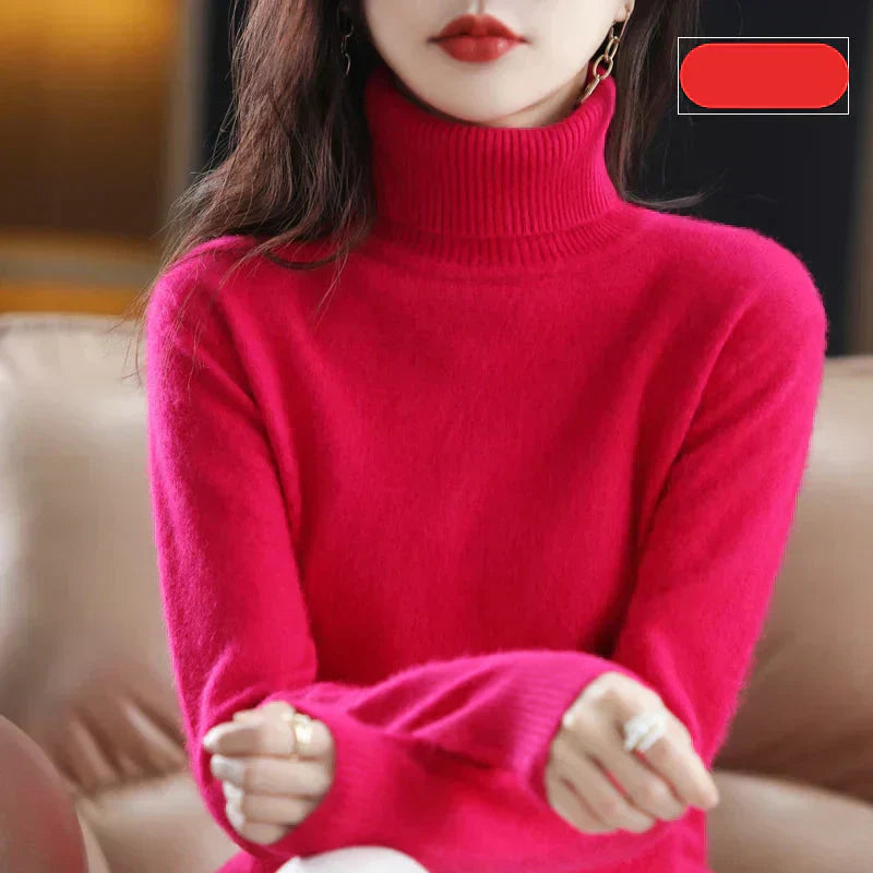 Luxurious Pure Cashmere Crew Neck Winter Sweater