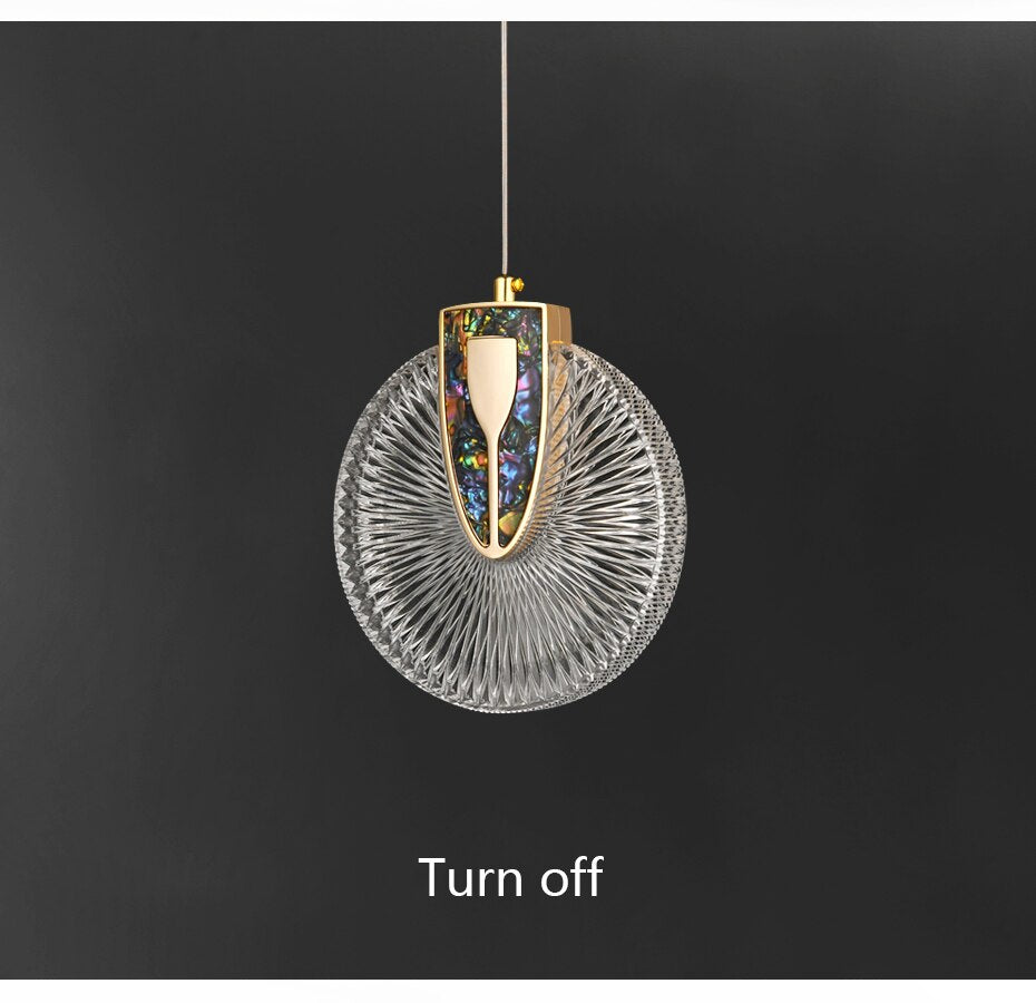 Luxury Crystal Glass Pendant Lighting Fixture