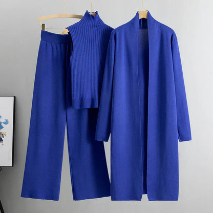 Comfy Women's 3 Piece Loungewear Set Top And Pants