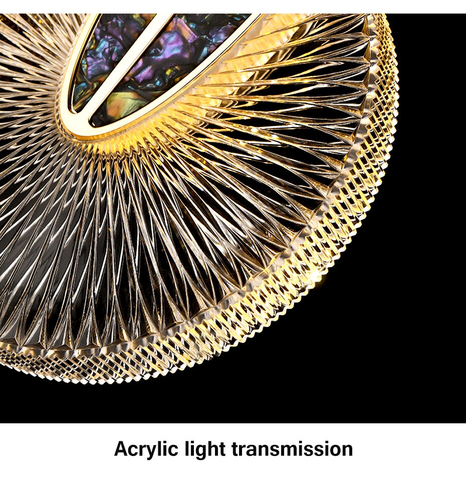 Luxury Crystal Glass Pendant Lighting Fixture