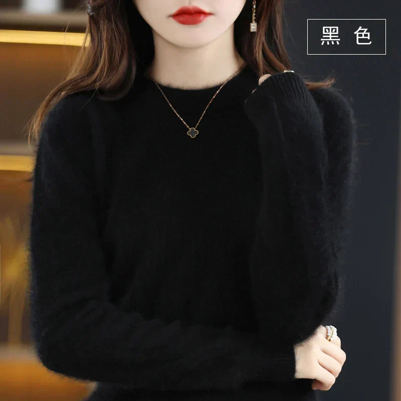Soft Women's Cashmere Crew Neck Classic Fit Sweater