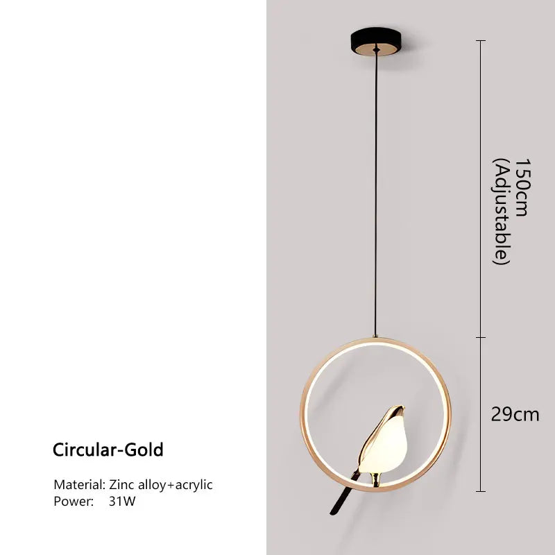 Modern Black Crystal Pendant Ceiling Light Fixture