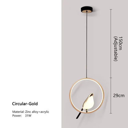 Modern Black Crystal Pendant Ceiling Light Fixture