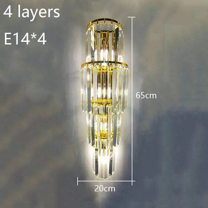 Sparkling Glass LED Wall Light With Soft Glow Effect