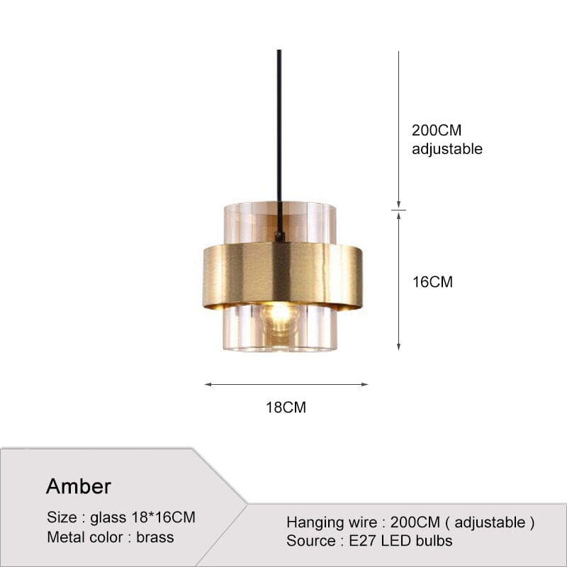 Sleek Hanging Glass Ceiling Lights