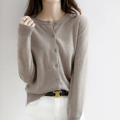 Cozy Cashmere Open Front Cardigan for Women