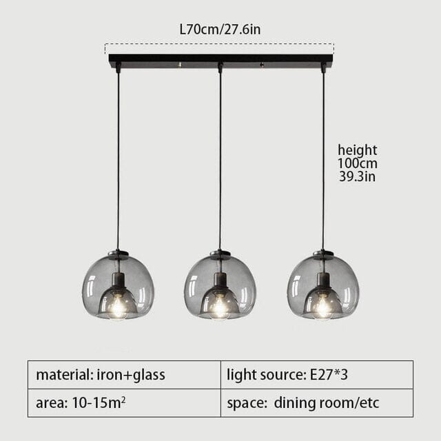 Clear Glass Drop Pendants