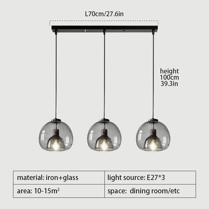 Clear Glass Drop Pendants