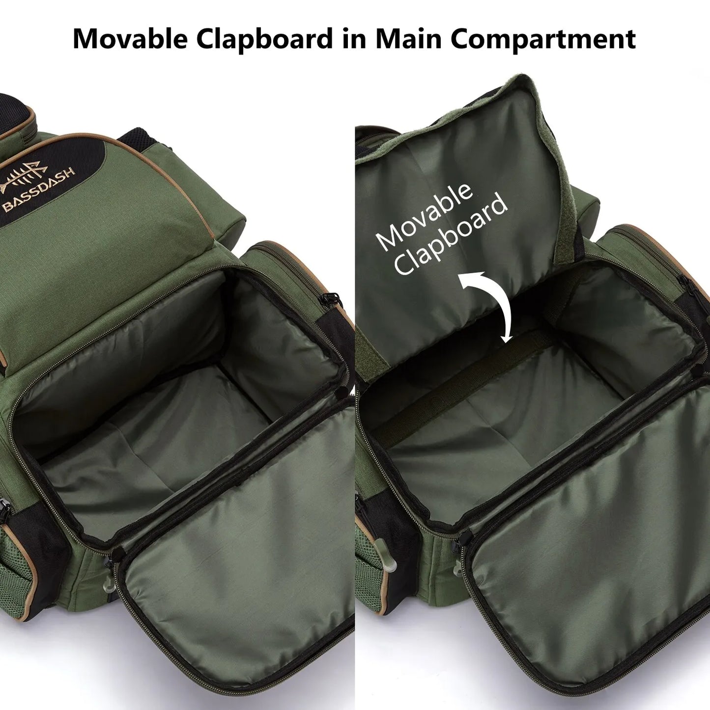 Waterproof Fishing Gear Backpack with Rod Holder