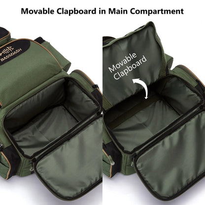 Waterproof Fishing Gear Backpack with Rod Holder