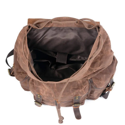 Durable Hiking Leather Backpack