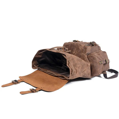Durable Hiking Leather Backpack
