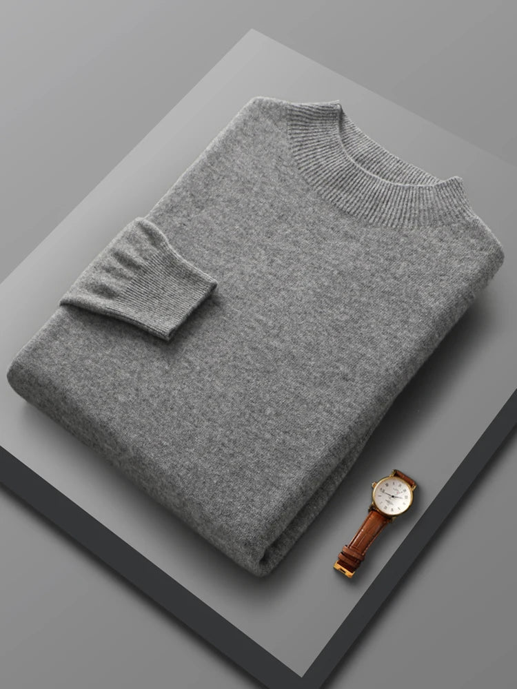 Warm Merino Wool Crew Neck Sweater