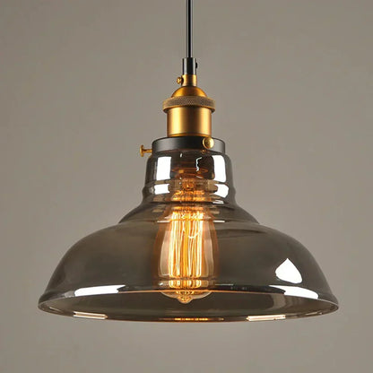 Vintage Glass Drop Light Fixture for Living Rooms