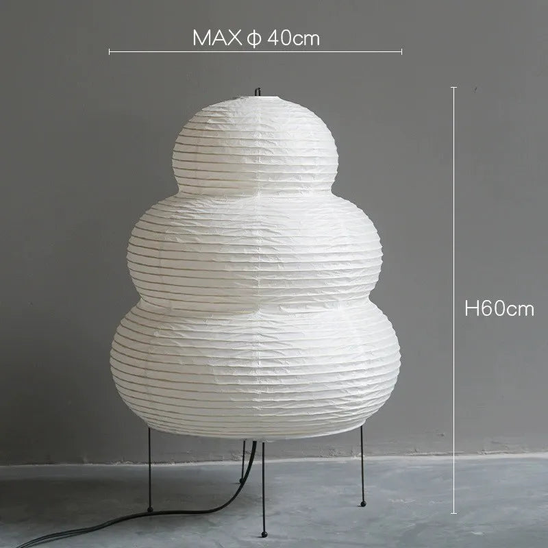 Rustic Wooden Tripod Floor Lamp