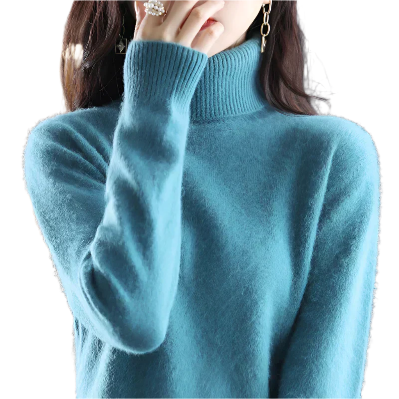 Soft Cashmere Women's Turtleneck Sweater
