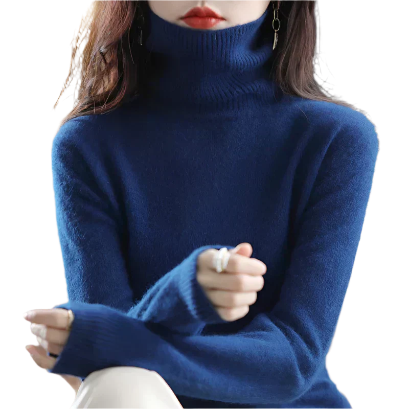 Soft Cashmere Women's Turtleneck Sweater