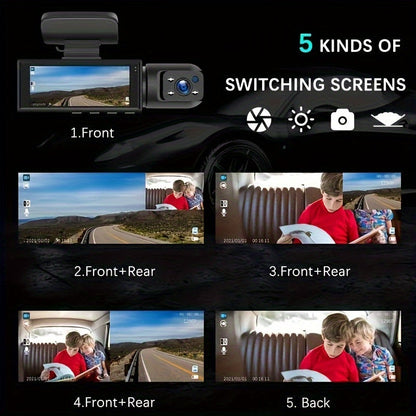 Dual Lens 1080P Car Dashboard Camera