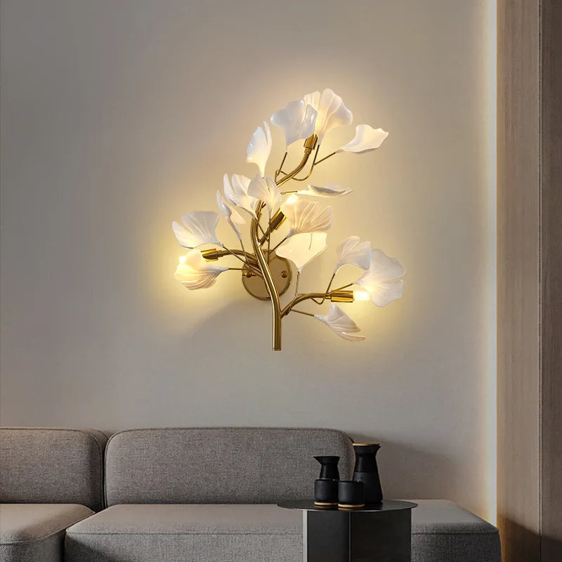 Beautiful Floral Wall Light Sconce