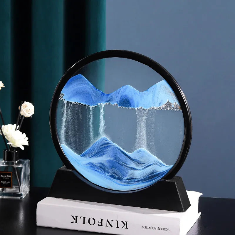 Beautiful Glass Hourglass With Moving Sand Effect