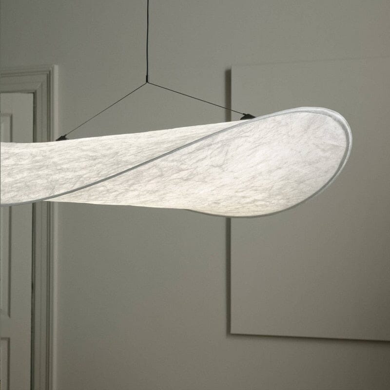 Luxury Silk Pendant LED Chandelier With Soft White Glow